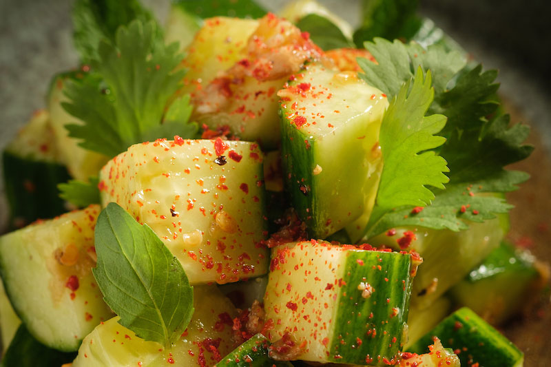 astrea cucumber salad entree