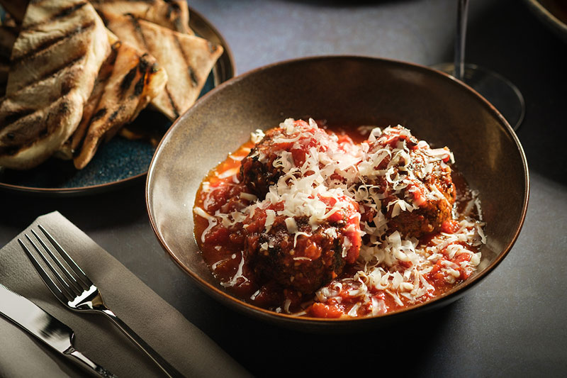 astrea meatballs entree