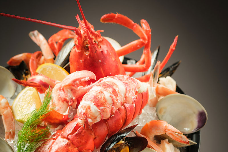 seafood tower entree